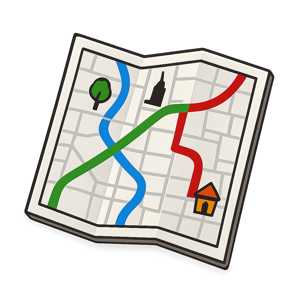 city map for a trip